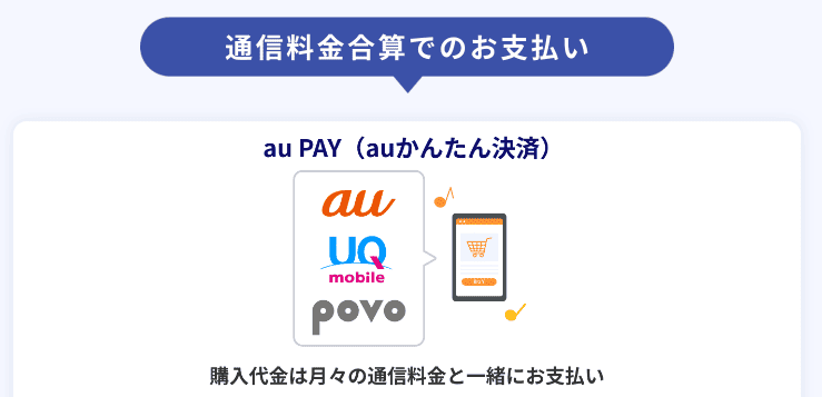 auかんたん決済の説明